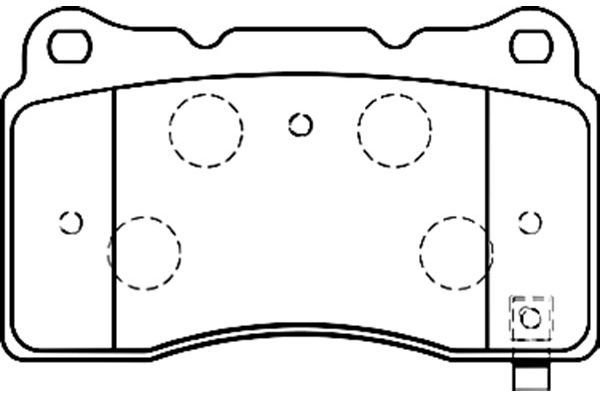 KAVO PARTS stabdžių trinkelių rinkinys, diskinis stabdys BP-5539